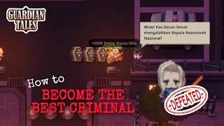 How to defeat erina? | become the best criminal | Guardian tales world (12- side quest)