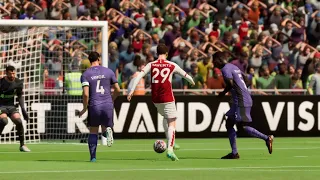 EA FC 24 Arsenal vs Liverpool (AI) 3-2 Premier league - PS4 Gameplay #eafc24 #ps4 #gameplay #arsenal