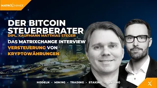 Steuern auf Krypto? Der Bitcoinsteuerberater Matthias Steger im KryptosteuerTalk mit Holger Kuhlmann