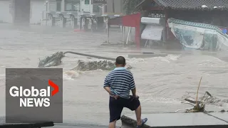 Typhoon Doksuri: Rescue efforts underway in China after following extensive flooding, landslides