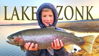 Lake Zonk : Rainbows on Fly in the Drakensberg Mountains