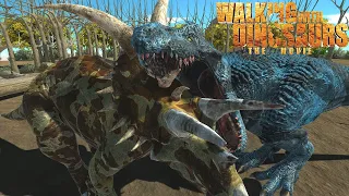 Walking with Dinosaurs patchi VS scowler & Gorgosaurus - Animal Revolt Battle Simulator
