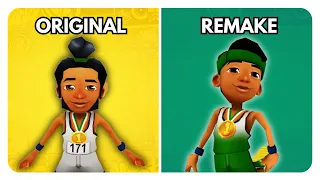 Evolution of Subway Surfers Characters | Original vs Remake