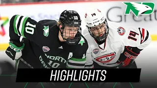 UND Hockey | Highlights vs. No. 7 St. Cloud State (NCHC Frozen Faceoff Semifinals) | 3.17.23
