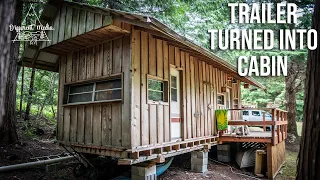 Man Turns OLD RV into cool Cabin!