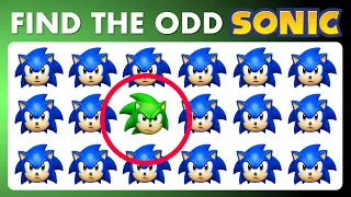 FIND THE ODD One Out 🔵💨 SONIC The Hedgehog Edition - Grizzly Quiz