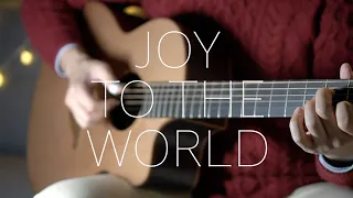 Joy To The World - Christmas Fingerstyle Guitar Instrumental Cover with Lyrics