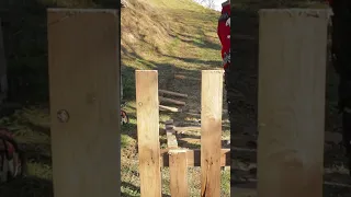Firewood cutting stand MADE FROM PALLETS
