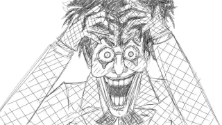 Drawing The Joker from 'The Killing Joke'