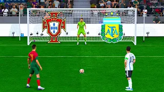 FIFA 23 ! PORTUGAL VS ARGENTINA ! RONALDO VS MESSI I  PENALTY SHOOTOUT ! PC GAME NEXT GEN 4K!