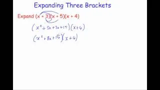 Expanding Three Brackets