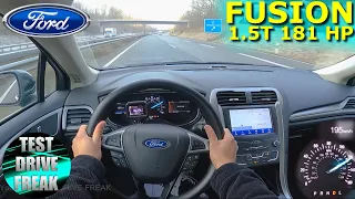 2020 Ford Fusion SE 1.5 EcoBoost 181 HP TOP SPEED AUTOBAHN DRIVE POV