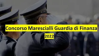 Concorso 1175 marescialli guardia di finanza 2022