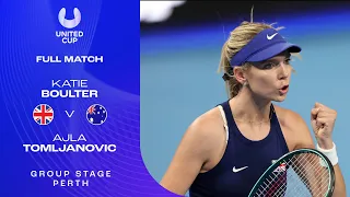 Katie Boulter v Ajla Tomljanovic Full Match | United Cup 2024 Group C