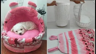 Como hacer una cama para perro con material reciclado