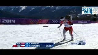 Justyna Kowalczyk bieg po złoto Sochi 2014 - FINISH