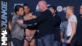 UFC 217 ceremonial weigh in: Joanna Jedrzejczyk vs Rose Namajunas