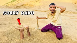 Underground Challenge with dada ji 😱 जिंदा ही दफना दिया - Gone wrong ❌️