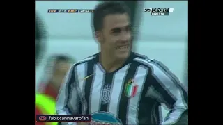 Juventus Empoli 22/1/2006. Fabio Cannavaro scored two goals.