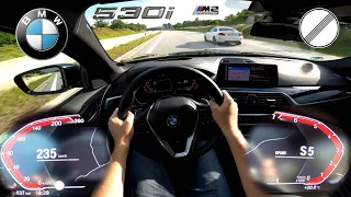 BMW 530i 252HP | TOP SPEED ON GERMAN NO LIMIT AUTOBAHN | 250 km/h