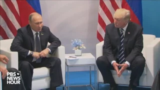 Presidents Trump and Putin meet at G20