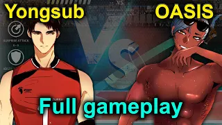 The Spike. Volleyball 3x3. Yongsub vs Oasis. Battle of Legends. Best S Rank. Full gameplay