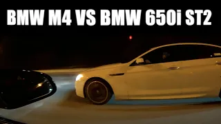 BMW M4 vs BMW 650i STAGE 2 DRAG RACE