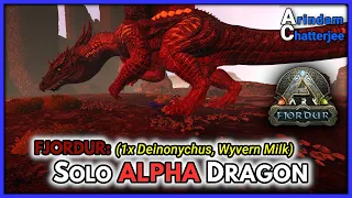 ARK Fjordur SOLO ALPHA DRAGON vs 1x Deinonychus - S2E300