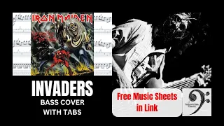 Invaders by Iron Maiden - Bass Cover (tablature & notation included)