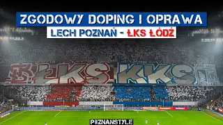 Amazing support of Lech Poznań & ŁKS Łódź fans on Polish League match. Full stadium!