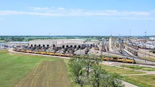 Train Action at The World's Biggest Rail Yard