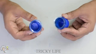 PLASTIC BOTTLE LIFE HACKS | WASTE MATERIAL REUSE IDEA | PAPER CRAFTS | TRICKY LIFE |