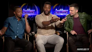 Avengers:  Infinity War -  Anthony Mackie - Winston Duke & Sebastian Stan