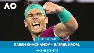 Karen Khachanov v Rafael Nadal Highlights (3R) | Australian Open 2022