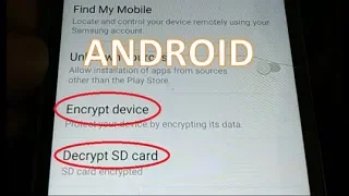 how to Encrypt and Decrypt SD Card and smart phone Data (Protect your Smartphone)