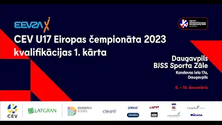 CEV U17 Eiropas Čempionāta 2023 kvalifikācijas 1.kārta 10.12.22. Latvija - Polija