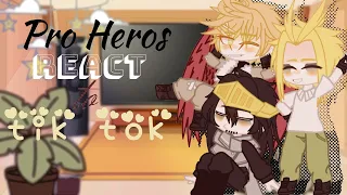 mha pro Heros react to tik tok//1/?//bnha//