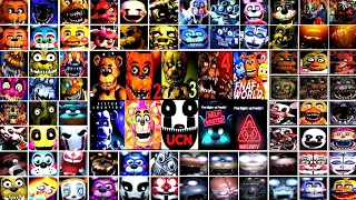 Every FNAF Jumpscare REVERSED | FNAF 1, 2, 3, 4, SL, 6, UCN, VR, COD, AR, SB (2014-2022)