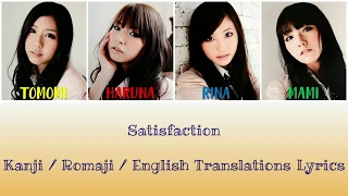 SCANDAL - Satisfaction Lyrics [Kan/Rom/Eng Translations]