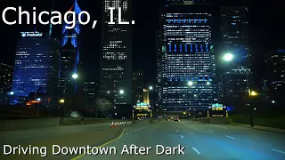 Chicago, IL. - 4K HDR - Night Drive, When was the last time you had a Relaxing Ride Downtown