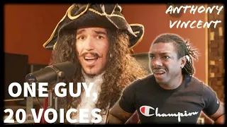 Like, How?? Anthony Vincent "One Guy, 20 Voices" REACTION