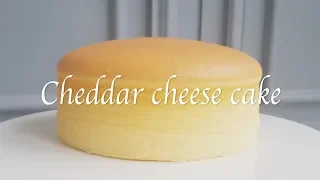 How to make cheddar(processed) cheese cake.