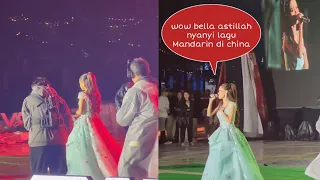 Persembahan Bella astillah nyanyi lagu Mandarin di china