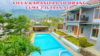 VILLA PUNCAK BOGOR || VILLA BUMI AYAH || VILLA 2JT-AN  || KAPASITAS 50 ORANG || REVIEW VILLA MURAH