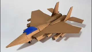 Como hacer este INCREÍBLE avión de combate F15 de CARTON