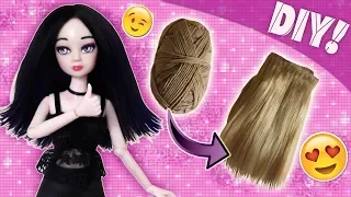 Make HAIR for your dolls using YARN 🧶 🥰 😍