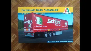 ITALERI 3918 Curtainside Trailer 1/24  Full Build + SCANIA R620 Topline