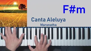 Canta Aleluya. Maranatha. Tutorial de Piano