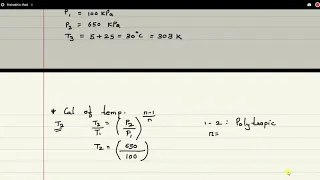 Numerical on Bell Coleman (Polytropic compression & polytropic expansion with different index)