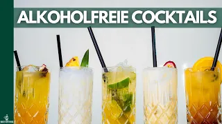 5 ALKOHOLFREIE Cocktails/Mocktails 🍹 (Schnell + Einfach)